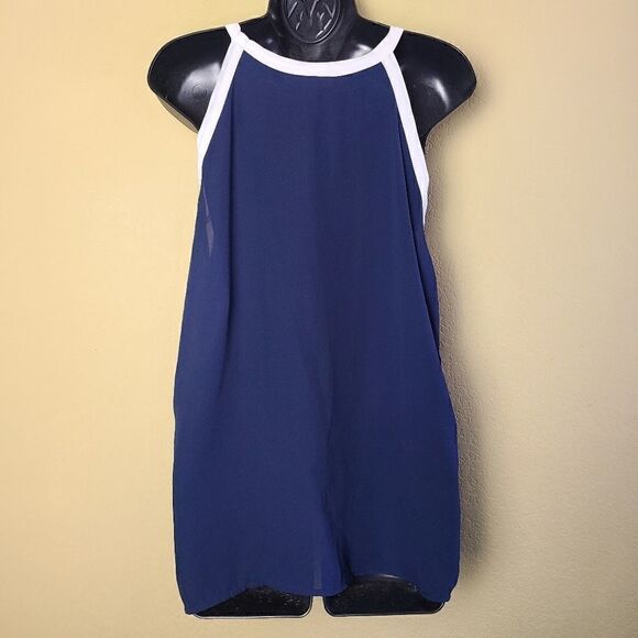 Elodie Navy Tank Top   - Picture 7 of 8